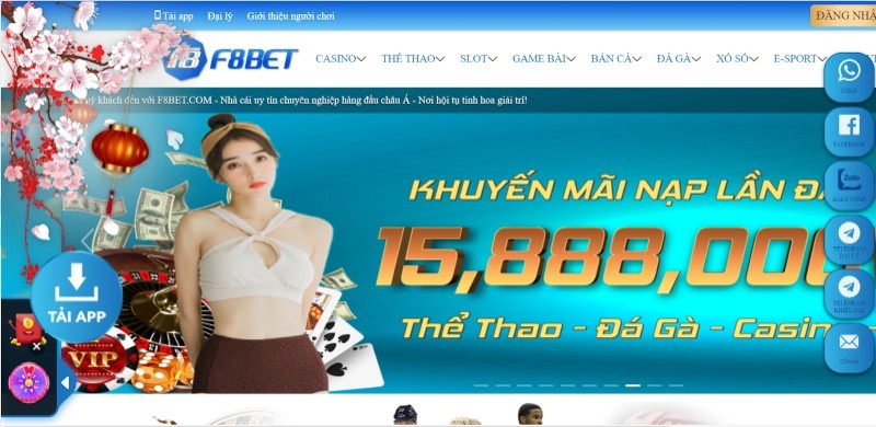 F8bet - Nhà cái quy tụ nhiều yếu tố đẳng cấp quốc tế