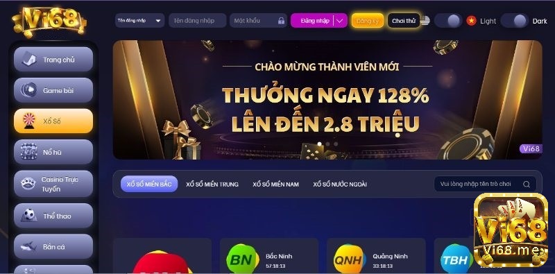 Chơi game tại nhà cái uy tín Vi68.