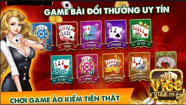 Trải nghiệm chơi game bài đổi thưởng uy tín 2020 tại Vi68