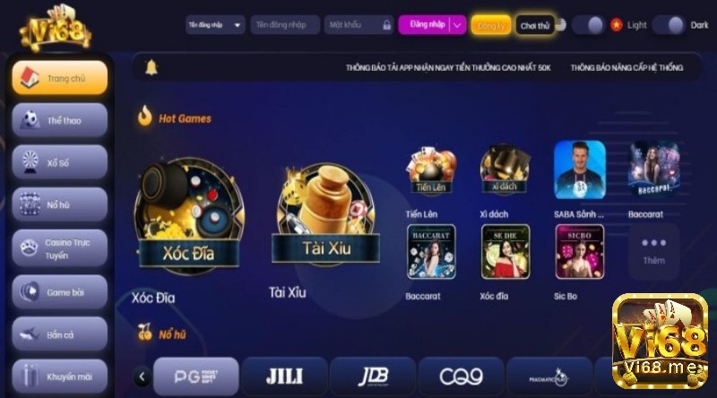 Game bài cá cược hấp dẫn tại bai doi thuong vip Vi68