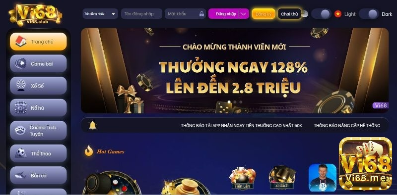 Tai game danh bai hay Vi68 như thế nào?