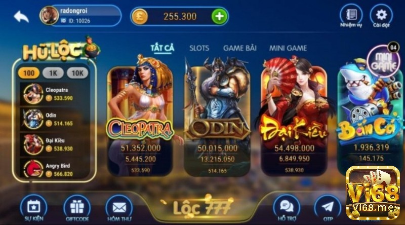 Kho game Lộc 777 khổng lồ tạo sự hấp dẫn cho cược thủ