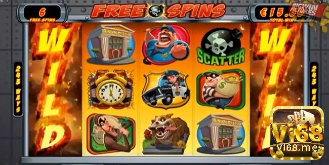 Cuộn 1 và cuộn 5 sẽ trở thành Wild mở rộng trong tính năng Free Spins