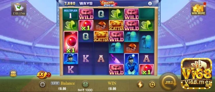 Giao diện game Cricket King18 dành cho người mới