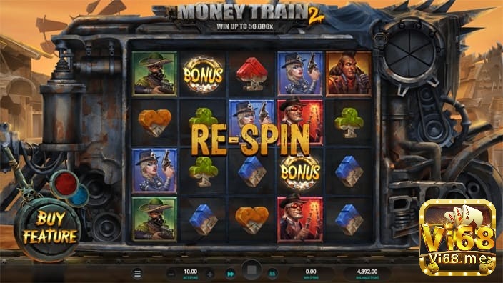 Tính năng quay lại ở trong slot Money Train2